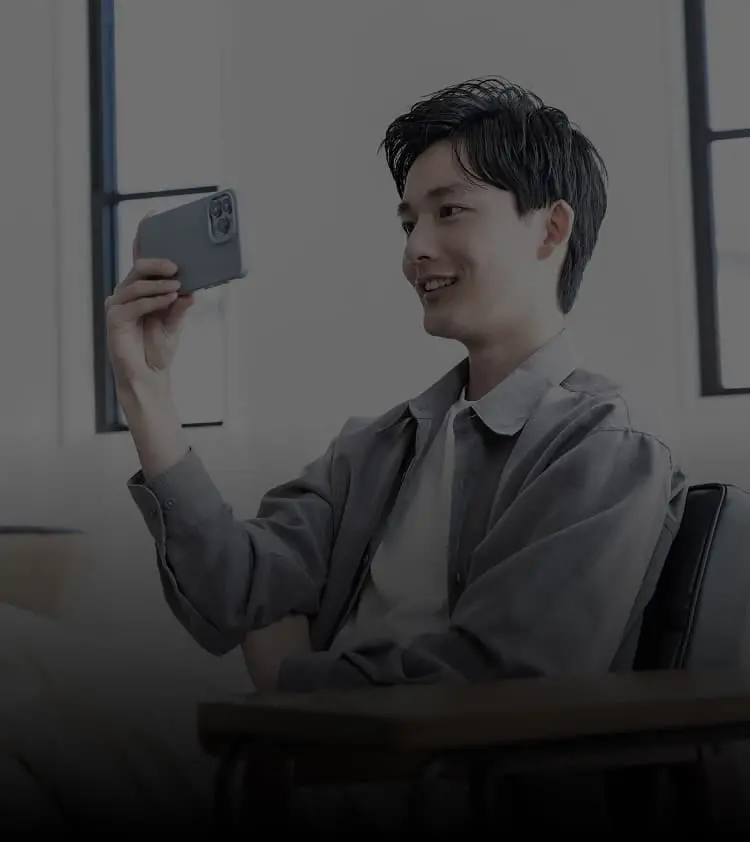 インタビュー風景の写真